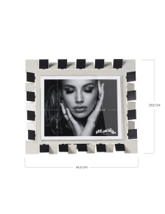 Arti & Mestieri - Portafoto Vertigo maxi orizzontale giada/petrolio-giada/ petrolio 34,5x29,5h cm (20x25h cm formato foto) 2
