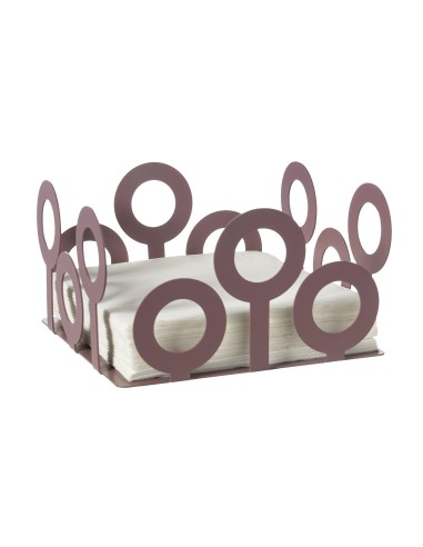 Arti & Mestieri - Portatovaglioli Bollicine-ametista cm 17,5x17,5x10H