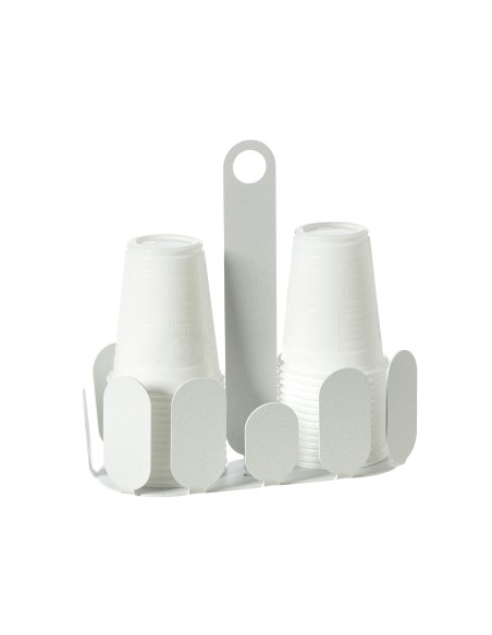 Arti & Mestieri - Porta bicchieri Park-20x8,7x20h cm-bianco marmo