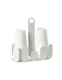 Arti & Mestieri - Porta bicchieri Park-20x8,7x20h cm-bianco marmo 2