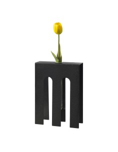 Arti & Mestieri - Vaso portafiore decorativo De Chirico-18x6x25h cm (⌀-nero 25mm per la fiala) 2