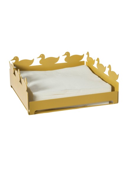 Arti & Mestieri - Portatovaglioli grande Duck-ocra cm 21x21x8H