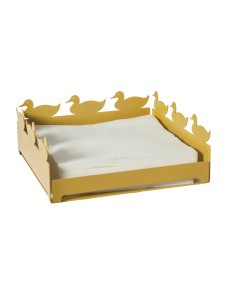 Arti & Mestieri - Portatovaglioli grande Duck-ocra cm 21x21x8H