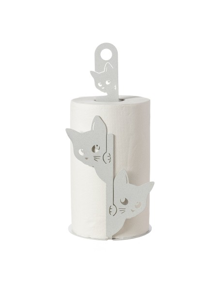 Arti & Mestieri - Porta rotoli da cucina Silvestro-bianco marmo ⌀ 15x33h cm