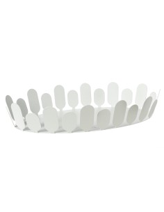 Arti & Mestieri - Centrotavola ovale Park-bianco marmo cm 45x27x8H 2