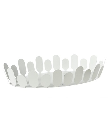 Arti & Mestieri - Centrotavola ovale Park-bianco marmo cm 45x27x8H