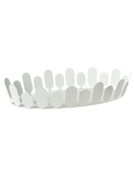 Arti & Mestieri - Centrotavola ovale Park-bianco marmo cm 45x27x8H