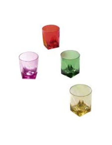 Vesta Home - Tumbler Bicchieri Bassi- Set 6 Pezzi·multicolor·ø8 X 9 H Th. 4 Mm