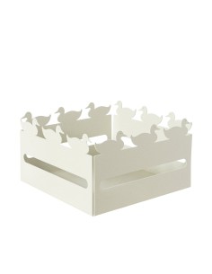 Arti & Mestieri - Cestino pane Duck-avorio cm 21x21x12H