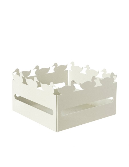 Arti & Mestieri - Cestino pane Duck-avorio cm 21x21x12H