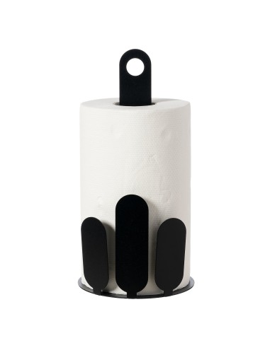Arti & Mestieri - Porta rotoli da cucina Park-nero Ø15x30H
