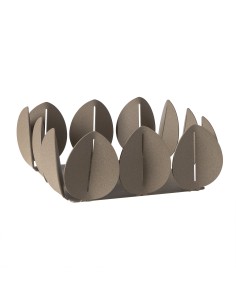 Arti & Mestieri - Portatovaglioli Ficus beige 21x21x9h cm 2