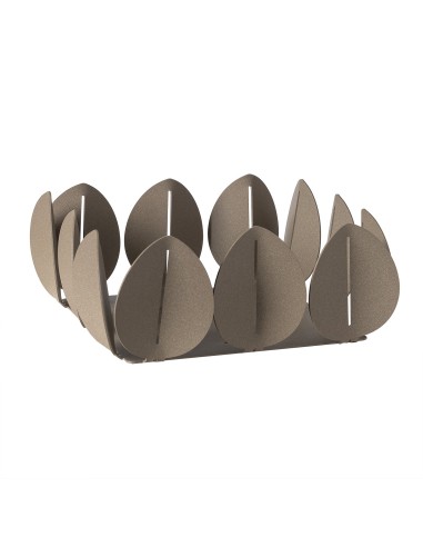 Arti & Mestieri - Portatovaglioli Ficus beige 21x21x9h cm