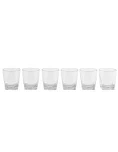 Vesta Home - Tumbler Bicchieri Bassi- Set 6 Pezzi·trasparente·ø8 X 9 H Th. 4 Mm