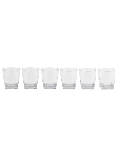 Vesta Home - Tumbler Bicchieri Bassi- Set 6 Pezzi·trasparente·ø8 X 9 H Th. 4 Mm