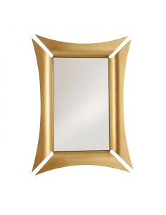 Arti & Mestieri - Specchio decorativo da parete Morgana rettangolare oro trasparente-72 x 100h cm