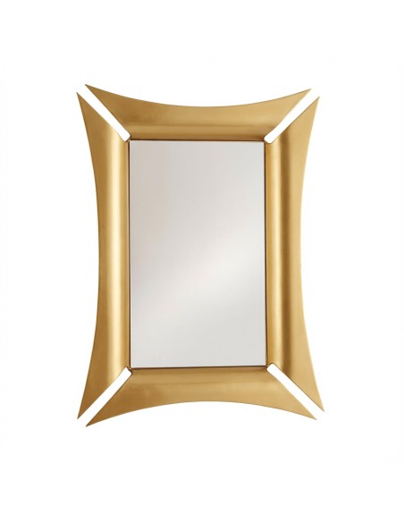 Arti & Mestieri - Specchio decorativo da parete Morgana rettangolare oro trasparente-72 x 100h cm
