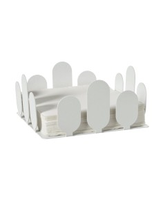 Arti & Mestieri - Portatovaglioli Park-bianco marmo 17x17,5x8h cm