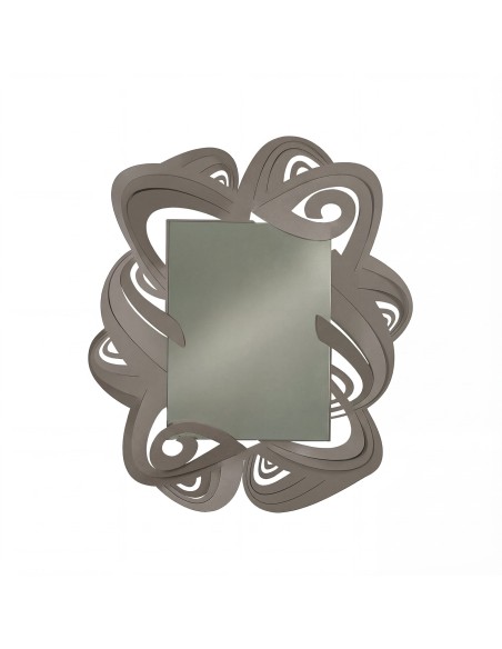 Arti & Mestieri - Specchio da parete di design Penelope-87 x-fango 100h cm