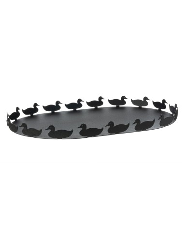 Arti & Mestieri - Vassoio Duck-nero cm 45x30,5x3,5H