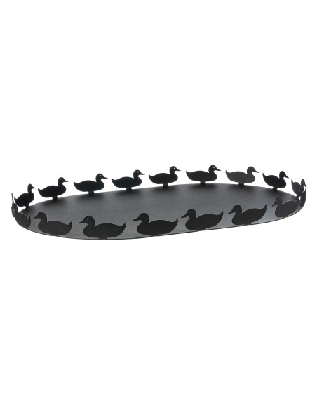 Arti & Mestieri - Vassoio Duck-nero cm 45x30,5x3,5H