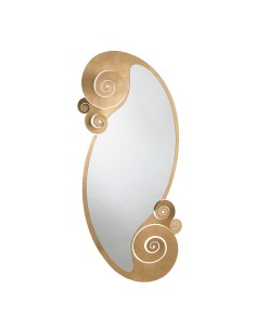Arti & Mestieri - Specchio decorativo Circeo grande-80 x-oro trasparente 170h cm (66 x 148h cm) 2