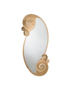 Arti & Mestieri - Specchio decorativo Circeo grande-80 x-oro trasparente 170h cm (66 x 148h cm)