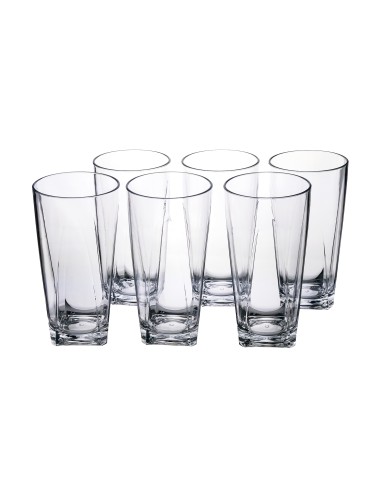 Vesta Home - Tumbler Bicchieri Alti-set 6 Pezzi·trasparente·ø8 X 15 H Th. 4 Mm