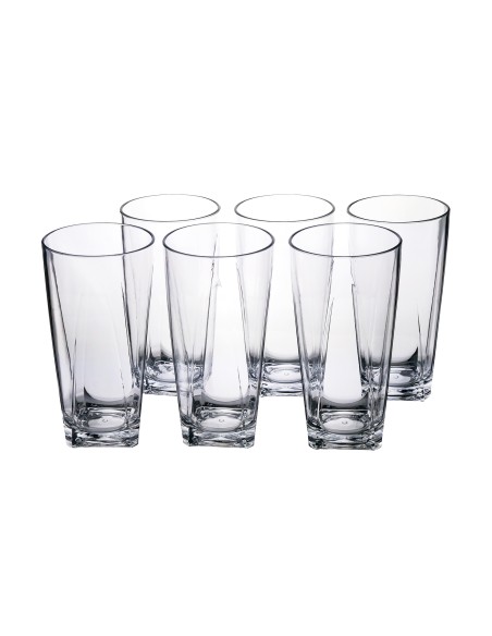 Vesta Home - Tumbler Bicchieri Alti-set 6 Pezzi·trasparente·ø8 X 15 H Th. 4 Mm
