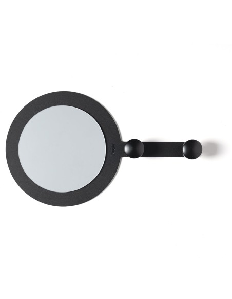 Arti & Mestieri - Specchio moderno da parete Riflesso & Appeso bianco marmo 45x27h cm (⌀ 20cm specchio)