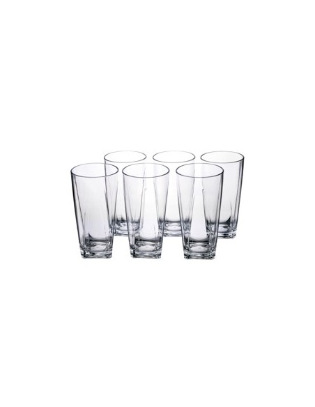 Vesta Home - Tumbler Bicchieri Alti-set 6 Pezzi·trasparente·ø8 X 15 H Th. 4 Mm