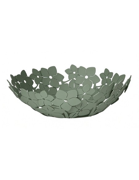 Arti & Mestieri - Centro tavola di design floreale grande verde salvia 40 x 15 cm di altezza