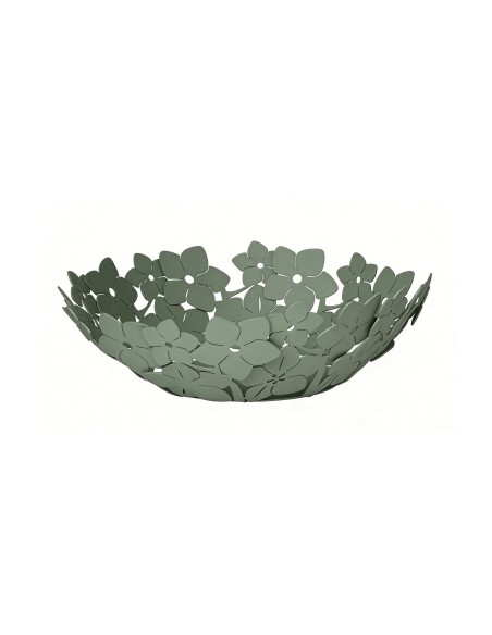 Arti & Mestieri - Centro tavola di design floreale Fior di Loto piccolo verde salvia 28 x 11 cm di altezza