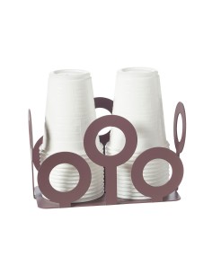 Arti & Mestieri - Porta bicchieri Bollicine-ametista 16x8,5x10h cm