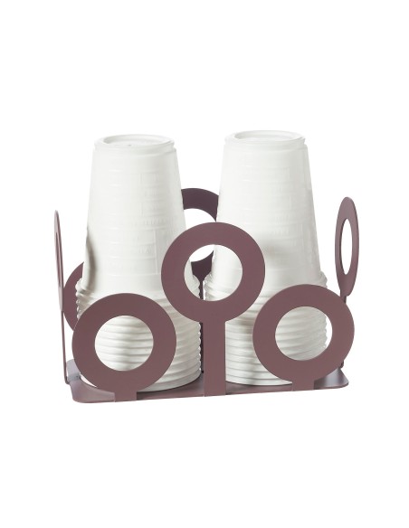 Arti & Mestieri - Porta bicchieri Bollicine-ametista 16x8,5x10h cm