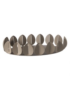 Arti & Mestieri - Vassoio ovale Ficus beige 47x29x8,8h cm
