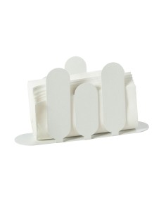 Arti & Mestieri - Portatovaglioli verticale Park-bianco marmo 24x6x13h cm 2