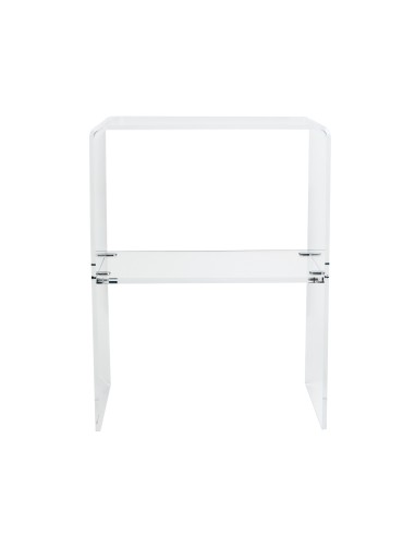 Vesta Home - Comodino Vega 2.0·trasparente·39 X 28,5 X 51 H Th. Structure 8 Mm Th. Shelf 10 Mm