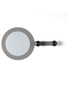 Arti & Mestieri - Specchio moderno da parete Riflesso & Appeso fango 45x27h cm (⌀ 20cm specchio)