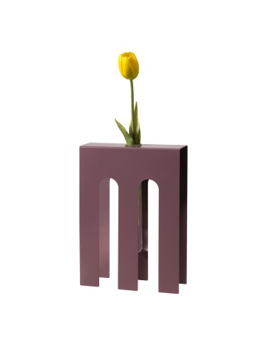 Arti & Mestieri - Vaso portafiore decorativo De Chirico-18x6x25h cm (⌀-ametista 25mm per la fiala)