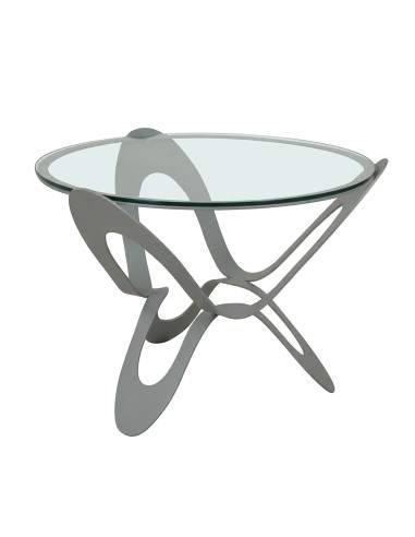 Arti & Mestieri - Tavolino moderno di design Ninfa fango Ø65x50H