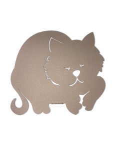 Arti & Mestieri - Porta umidificatore di design Gatto nero 20 x 20 cm di altezza 2