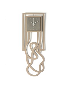 Arti & Mestieri-Orologio da parete particolare Timon beige cm 30x85H