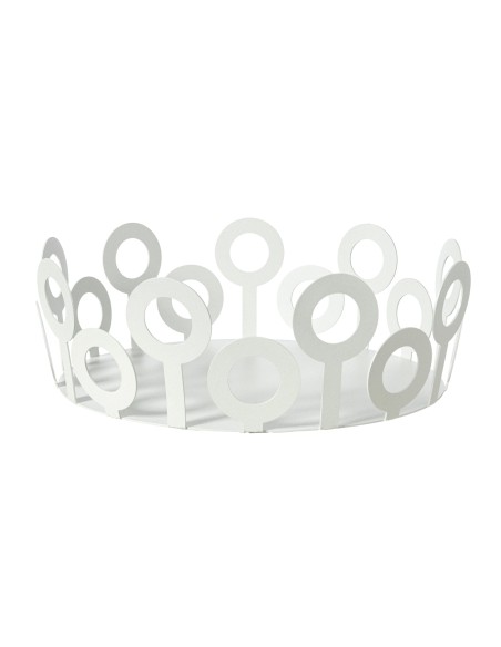 Arti & Mestieri - Centrotavola grande Bollicine-bianco marmo ⌀ 28cm, 10h cm