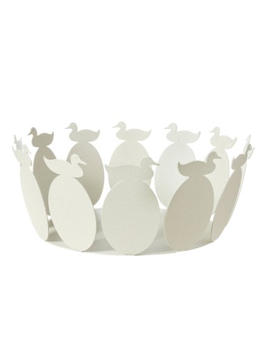 Arti & Mestieri - Centrotavola Duck-avorio ⌀ 31cm, 13,5h cm
