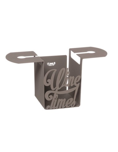 Arti & Mestieri - Porta Set da tavola moderno Wine Fango 10x34Px11h