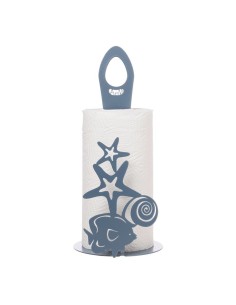 Arti & Mestieri - Porta rotolo da cucina Nettuno-15 x-azzurro 33 cm di altezza