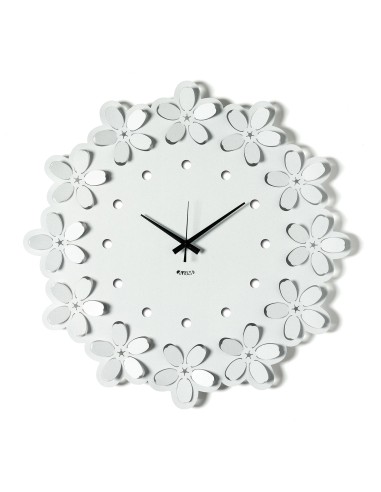 Arti & Mestieri-Orologio da parete Ume bianco marmo Ø55 cm