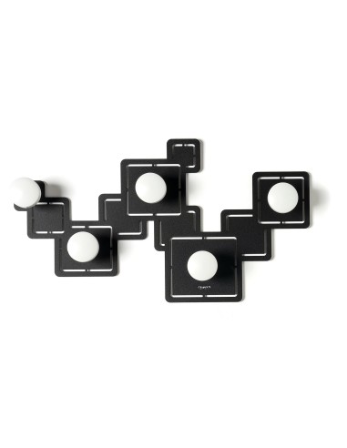 Appendiabiti Malago nero cm 45x25H