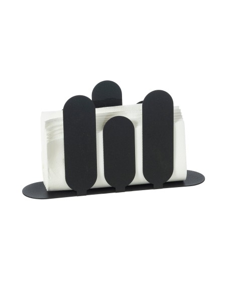 Arti & Mestieri - Portatovaglioli verticale Park-24x6x13h cm-nero